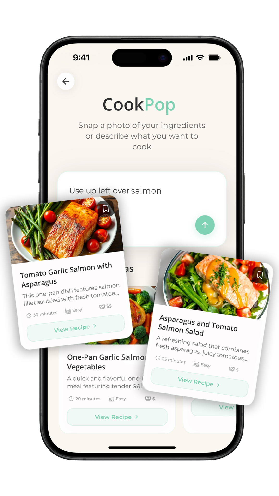 CookPop App Welcome Screen